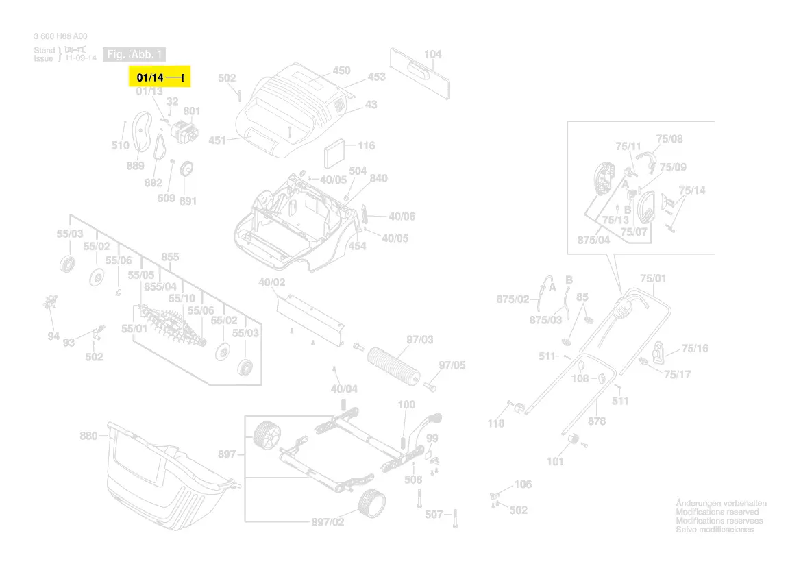 Goupille tondeuse AMR 32 F / ASM 32 F